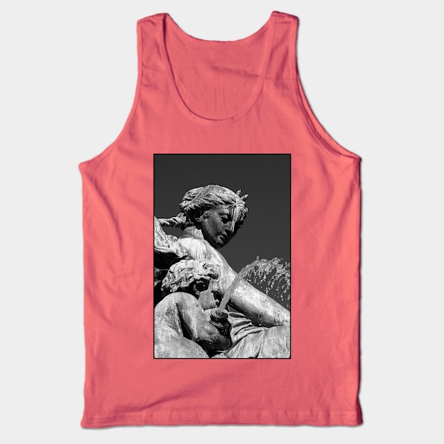 La Fontaine Bartholdi, Place Des Terreaux, Lyon, France Tank Top by Photo IMAGINED